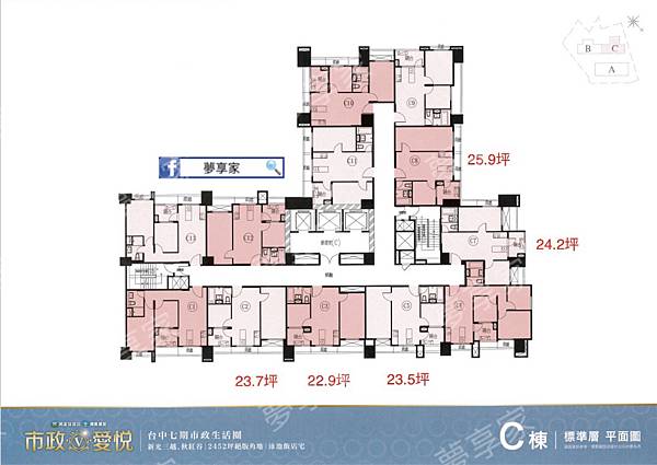 台中七期｜市政愛悅｜享高端七期生活圈，訂簽58萬起，22-3