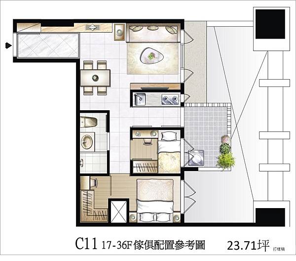 中和雙捷運成屋｜太陽帝國｜PTW規劃＆精品建材，中和凌空百米