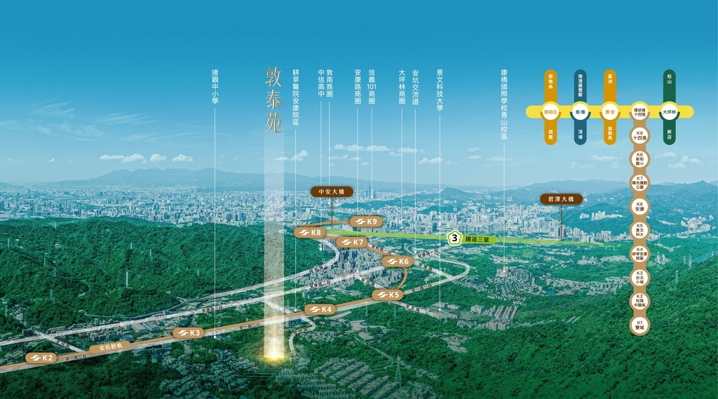 新店安坑｜敦泰苑｜輕軌K04站約600米ｘ敦南商圈輕鬆達x開