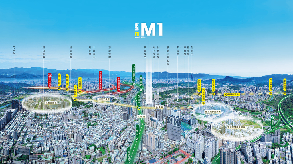 新店大坪林雙捷運宅｜東基M1｜捷運漫步約3分鐘Ｘ商圈約300