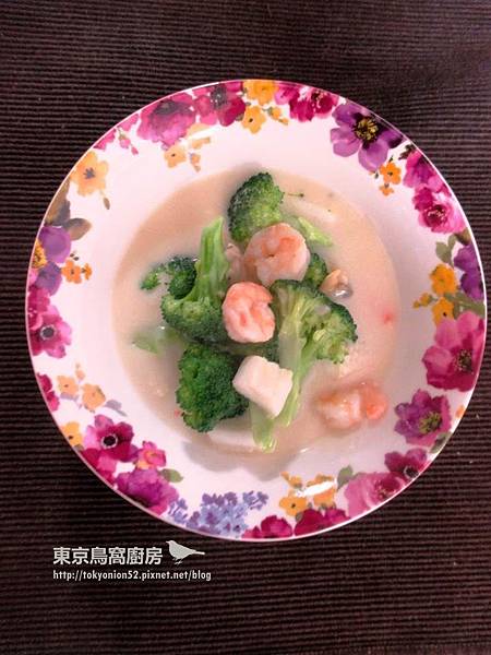 奶油海鮮青花菜