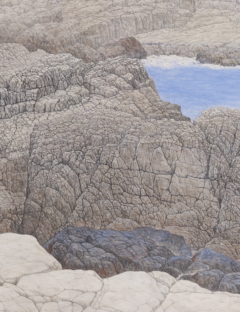 梁震明 浪花飛舞 89x180cm 2016(局部) 梁震明 浪花飛舞 89x180cm 2016(局部)