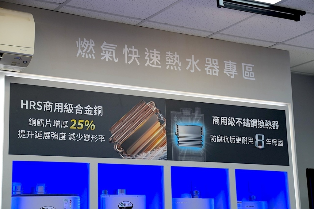 熱水器推薦》安全標配一氧化碳偵測器的精鋼系列瓦斯熱水器 A.