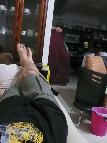 騎了好久，休息一下