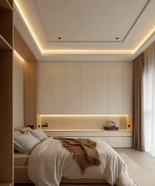 #登陽釀時光,奶油風臥室 系統櫃設計收納美學一次到位, #登陽釀時光,奶油風臥室 系統櫃設計收納美學一次到位,