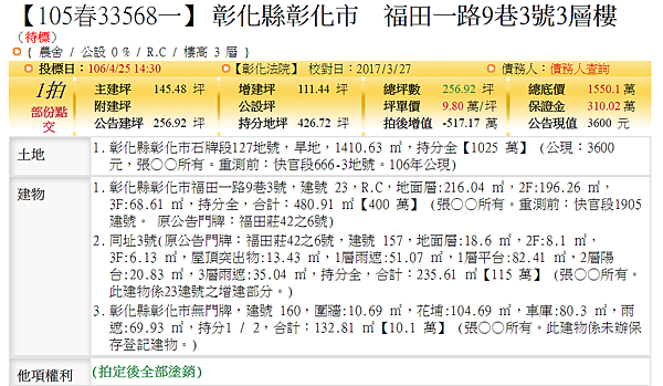 寬頻法拍彰化代標