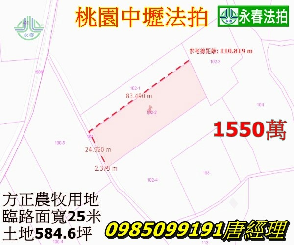 桃園法拍農地中壢區中關路二段584坪上嶺段臨路面寬約25米法拍農.jpg