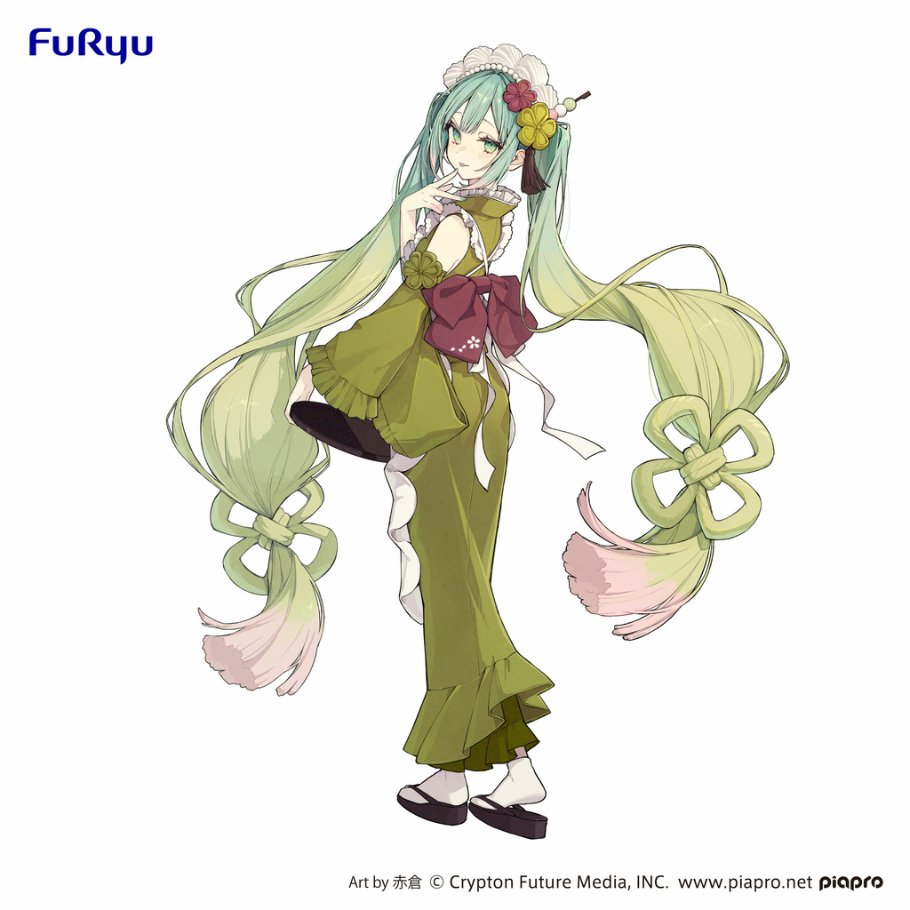 FURYU景品 初音未來 抹茶百匯 櫻花開ver.