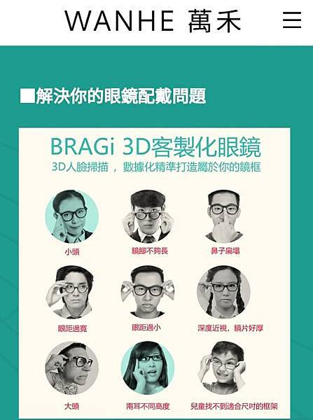 高雄東庭眼鏡~3D掃描訂製眼鏡BRAGi - 創新配鏡科技，