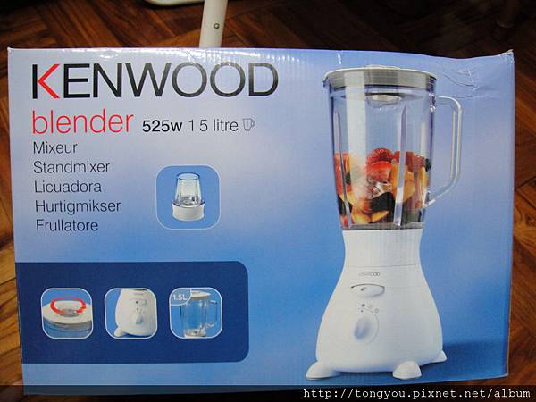 KENWOOD BL525W紙箱上的說明