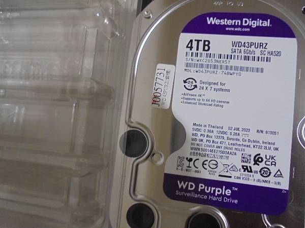 【購買新碟】WD威騰2TB～Purple紫標3.5吋裸碟本次