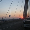 夕陽下的揚浦大橋