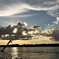 Sunset over Tambopata river 1