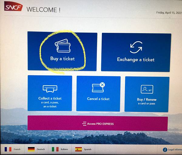 歐洲鐵路通票之手把手機器教學預定座位～法國篇