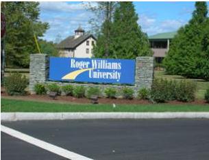 welcome to Roger williams university.JPG