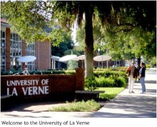 Welcome to the university of La Verne.JPG