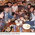 ELS student enjoying an Asain dinner.JPG
