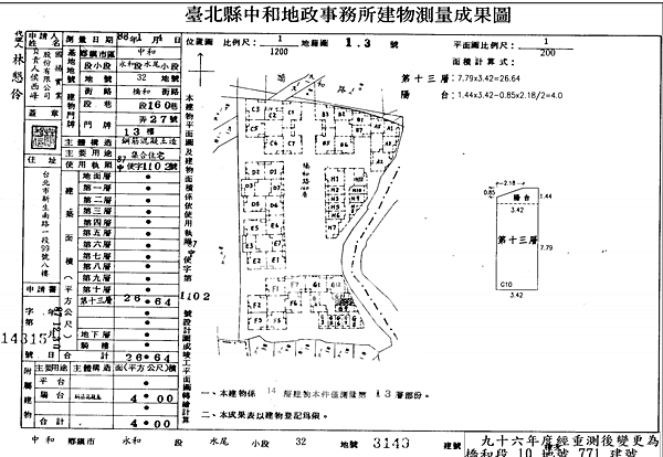 新北市中和區橋和路160巷27號13樓