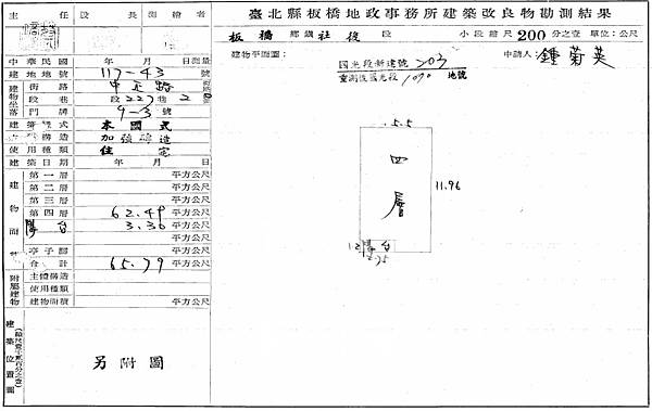 新北市板橋區大勇街2巷9-3號4樓