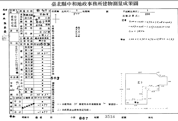 新北市中和區安平路75號2樓-1 A