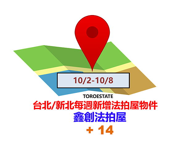 ▌10/2-10/8 台北新北每週新增法拍屋物件(共14件)