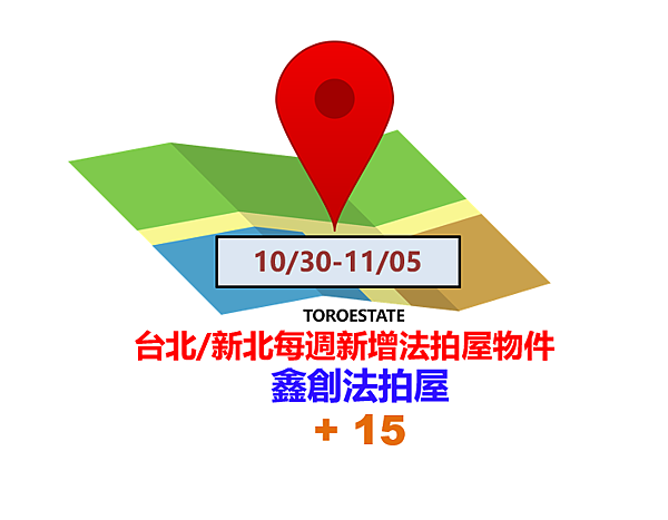 ▌10/30-11/05 台北新北每週新增法拍屋物件(共15