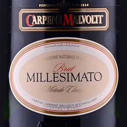 BRUT MILLESIMATO Metodo Classico酒標