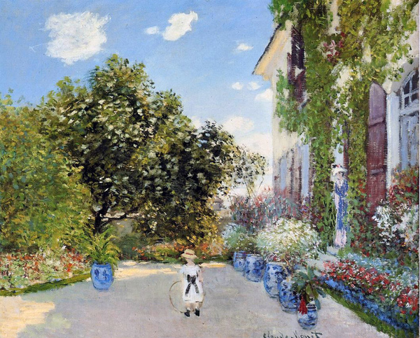 クロード・モネ、「LA BERGE A ARGENTEUIL」 クロード・モネ、「LA BERGE A ARGENTEUIL」