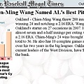 Chien-Ming Wang Named AL Best Picther