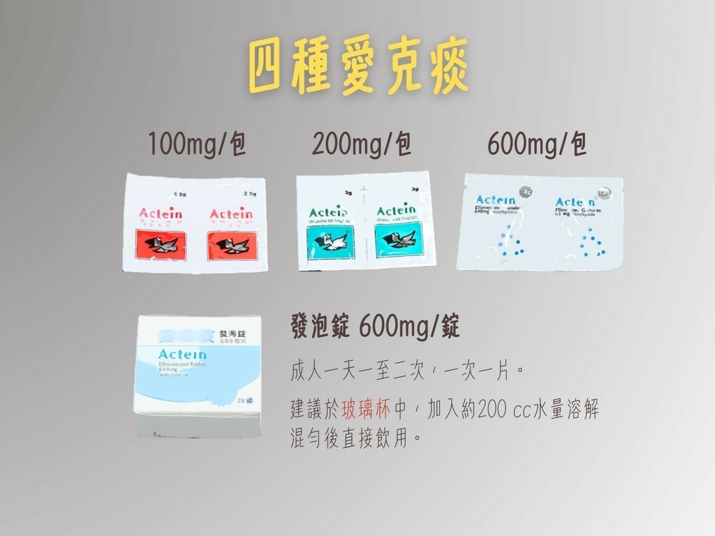 民眾口中的愛克痰（小鳥粉）有分幾種？