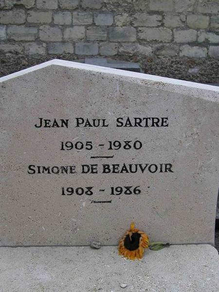 Sartre 與 Beauvoir 合葬在一起