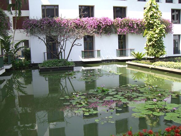 Sukhothai 飯店的中庭花園