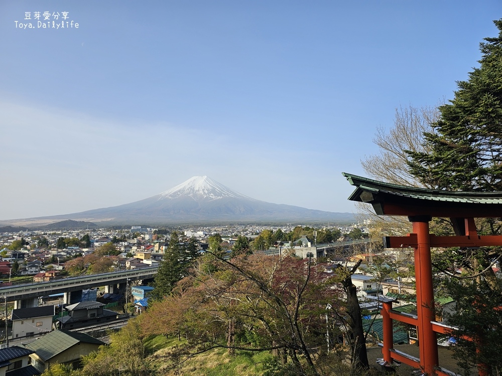 新倉山淺間公園｜忠靈塔 + 富士山 = 明信片般美景 . 若