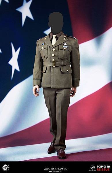 POPTOYS二戰版黃金時代美隊軍裝製服套裝 -19年再版