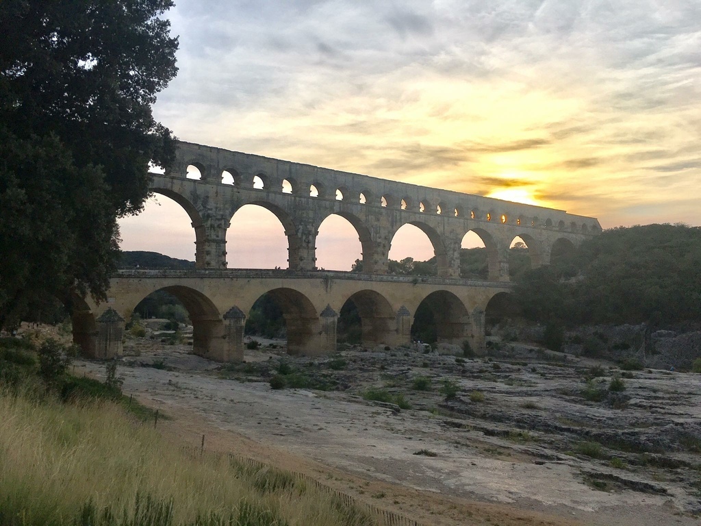 法國·加爾橋 Pont-du-Gard | 從水道橋看羅馬帝