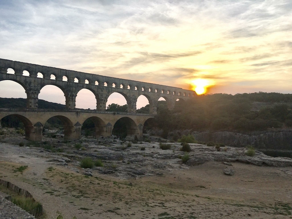 法國·加爾橋 Pont-du-Gard | 從水道橋看羅馬帝