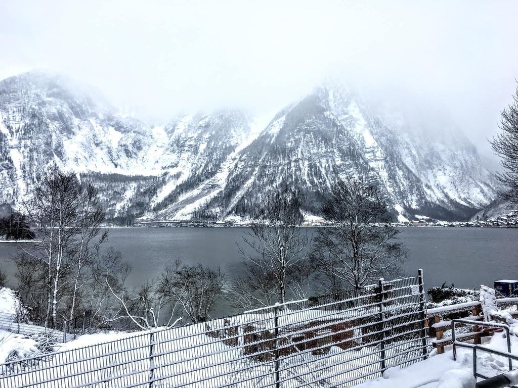 奧地利·哈爾施塔特 Hallstatt | 走進冰天雪地的童