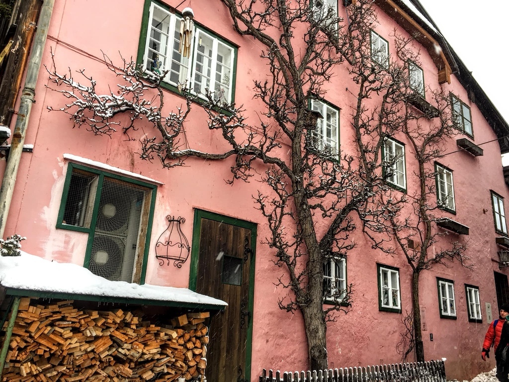 奧地利·哈爾施塔特 Hallstatt | 走進冰天雪地的童