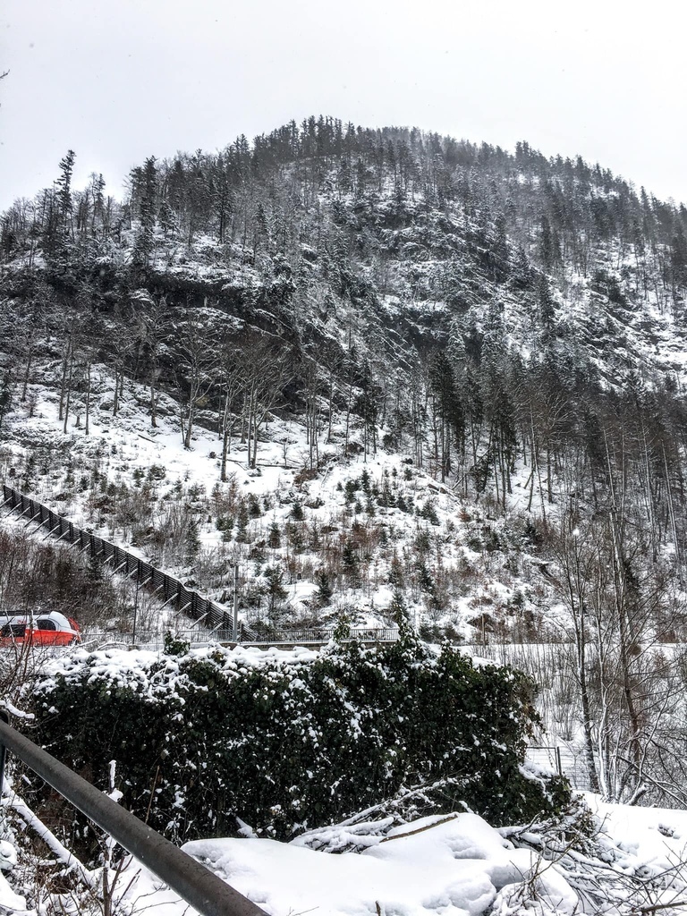 奧地利·哈爾施塔特 Hallstatt | 走進冰天雪地的童