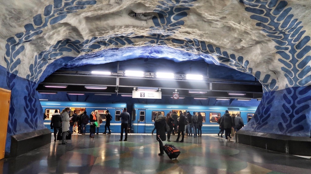 瑞典·斯德哥爾摩地鐵站之旅 Stockholm Metro 