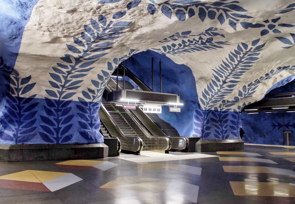 瑞典·斯德哥爾摩地鐵站之旅 Stockholm Metro 