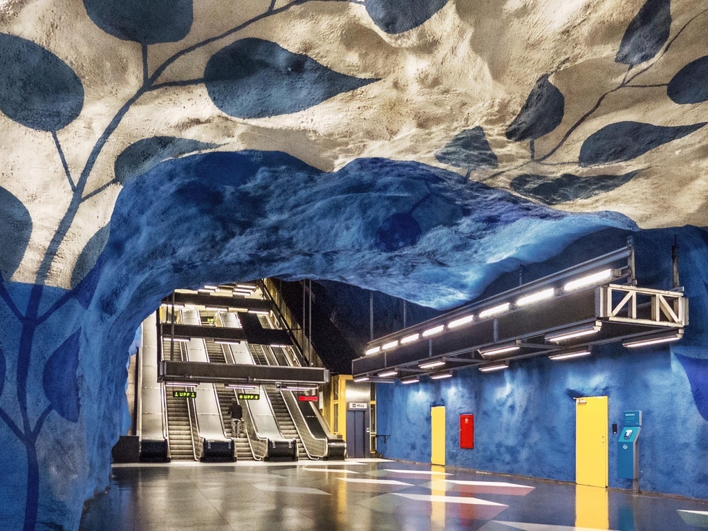 瑞典·斯德哥爾摩地鐵站之旅 Stockholm Metro 