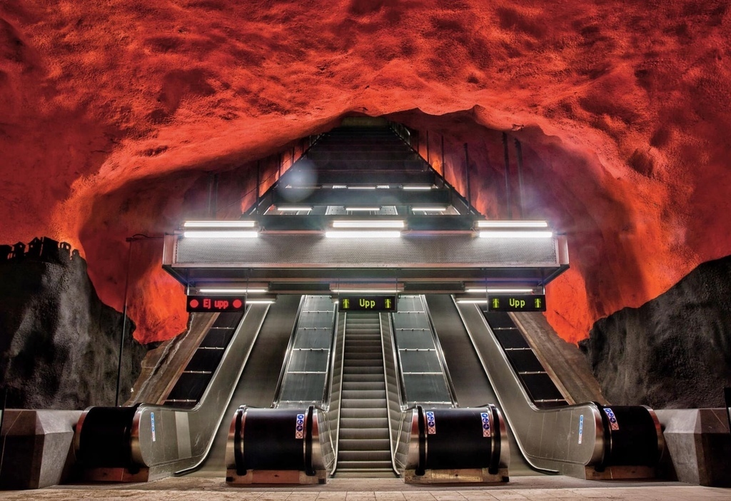 瑞典·斯德哥爾摩地鐵站之旅 Stockholm Metro 