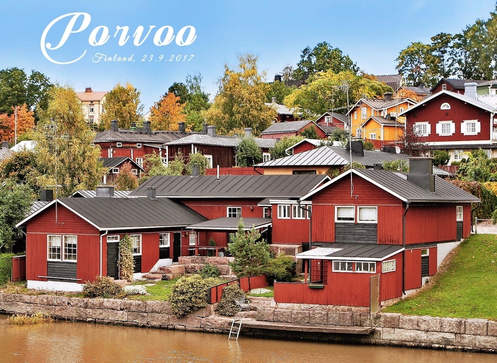 芬蘭·波爾沃 Porvoo | 河畔．紅色木屋．迷人古城．秋