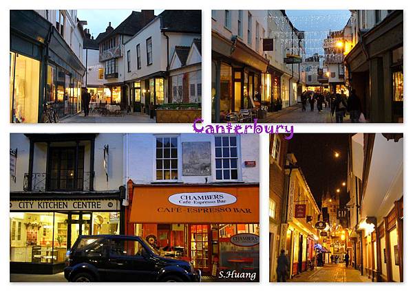 Canterbury at night