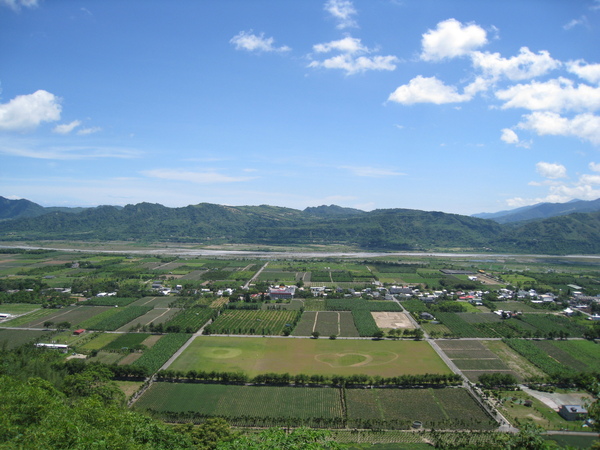 關山一景（有心形圖案的田呢！）