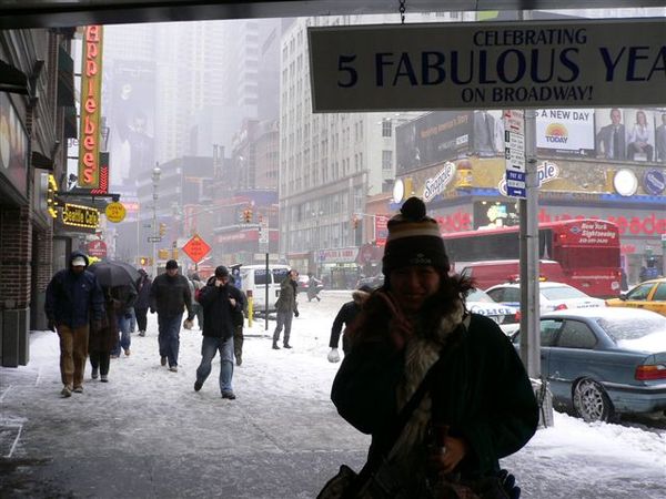 下雪的NYC~