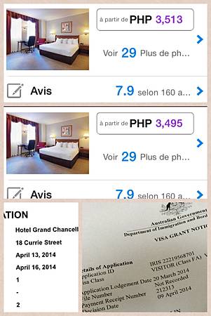 Hotel & visa