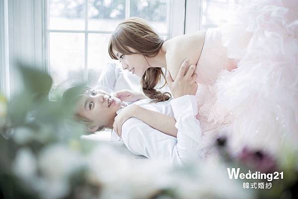  wedding21韓式婚紗 韓風 韓國 自助婚紗 蕾絲 馬甲  桃園 明星開店 雙胞胎 依依佩佩