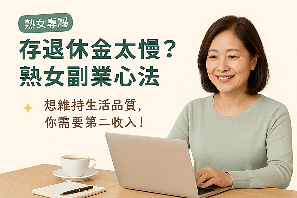 存退休金太慢？熟女族副業心法 ~【盛德信靈魂團隊】